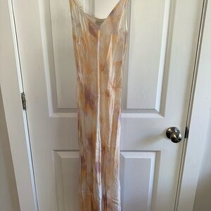 Sleeveless Tie-Dye Maxi Dress